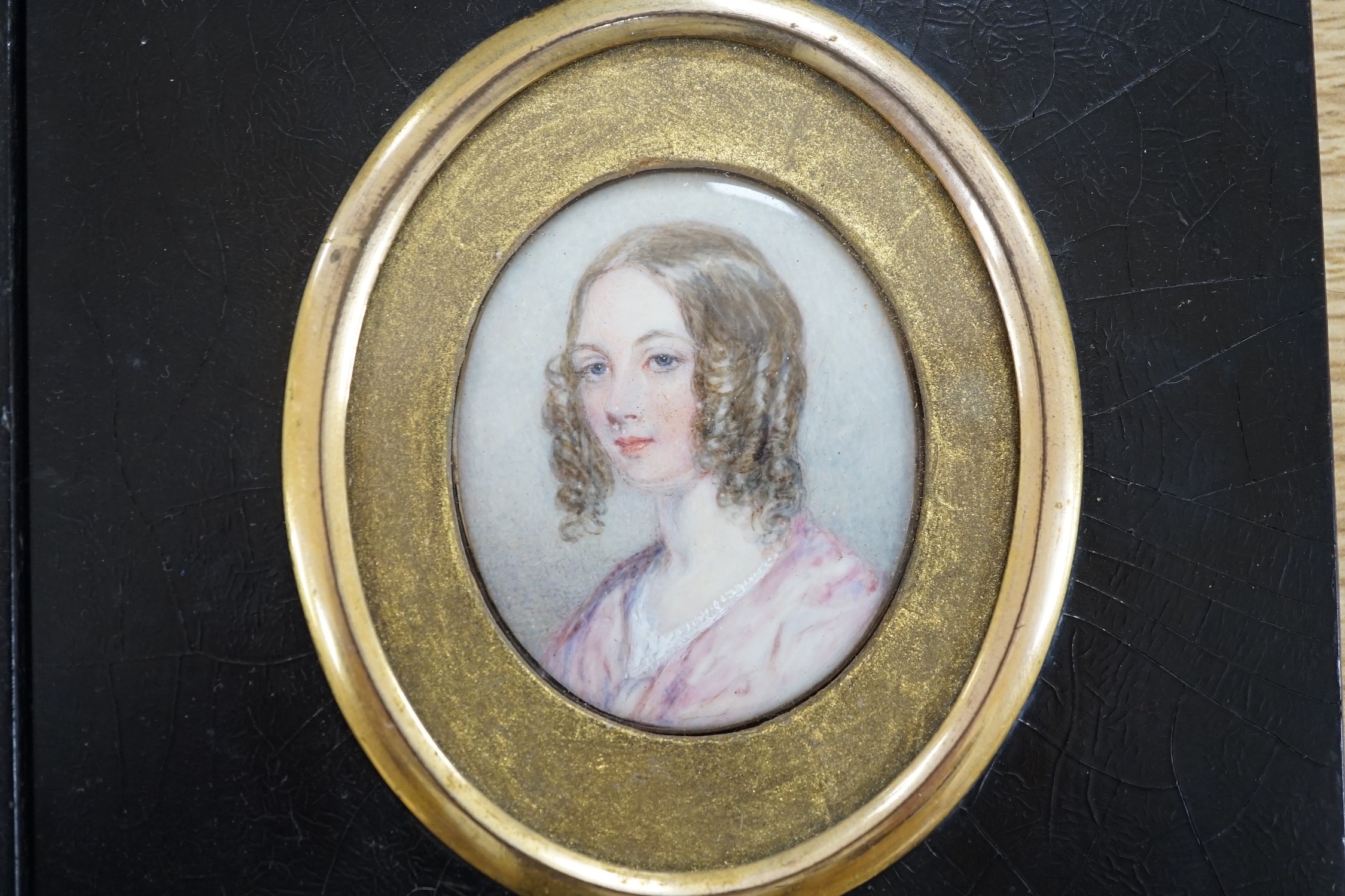 A selection of four framed and glazed portrait miniatures relating to the Robson and Walford Family. To include the subjects of: Oliver Walford of Charterhouse (1814-1855), James Robson of Conduit Street (1723-1806), Mar